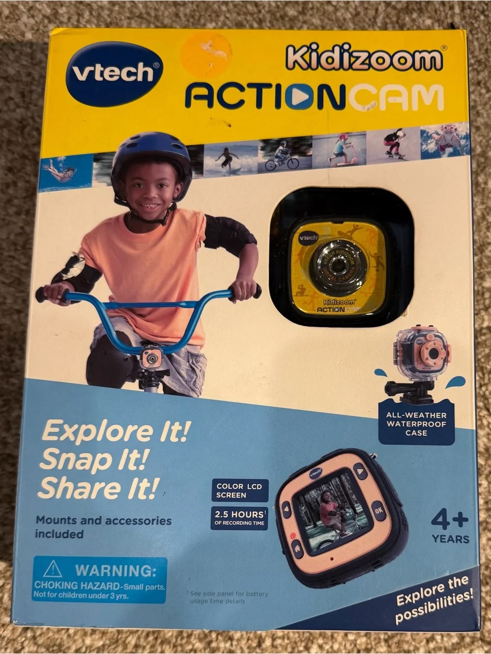 Vtech Kidizoom ActionCam/Camera Color LCD Screen Waterproof Sport New Sealed